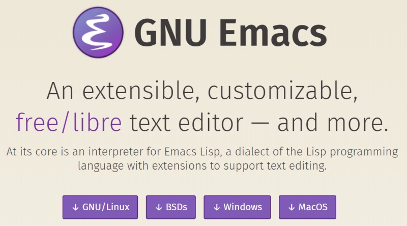 emacs text editor for mac